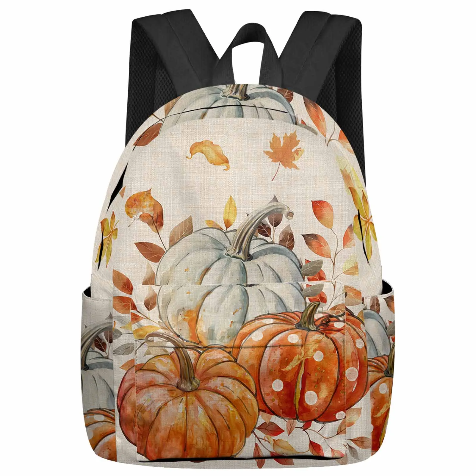 

Autumn Thanksgiving Pumpkin Backpacks Teenagers Student School Bags Laptop Custom Backpack Men Women Travel