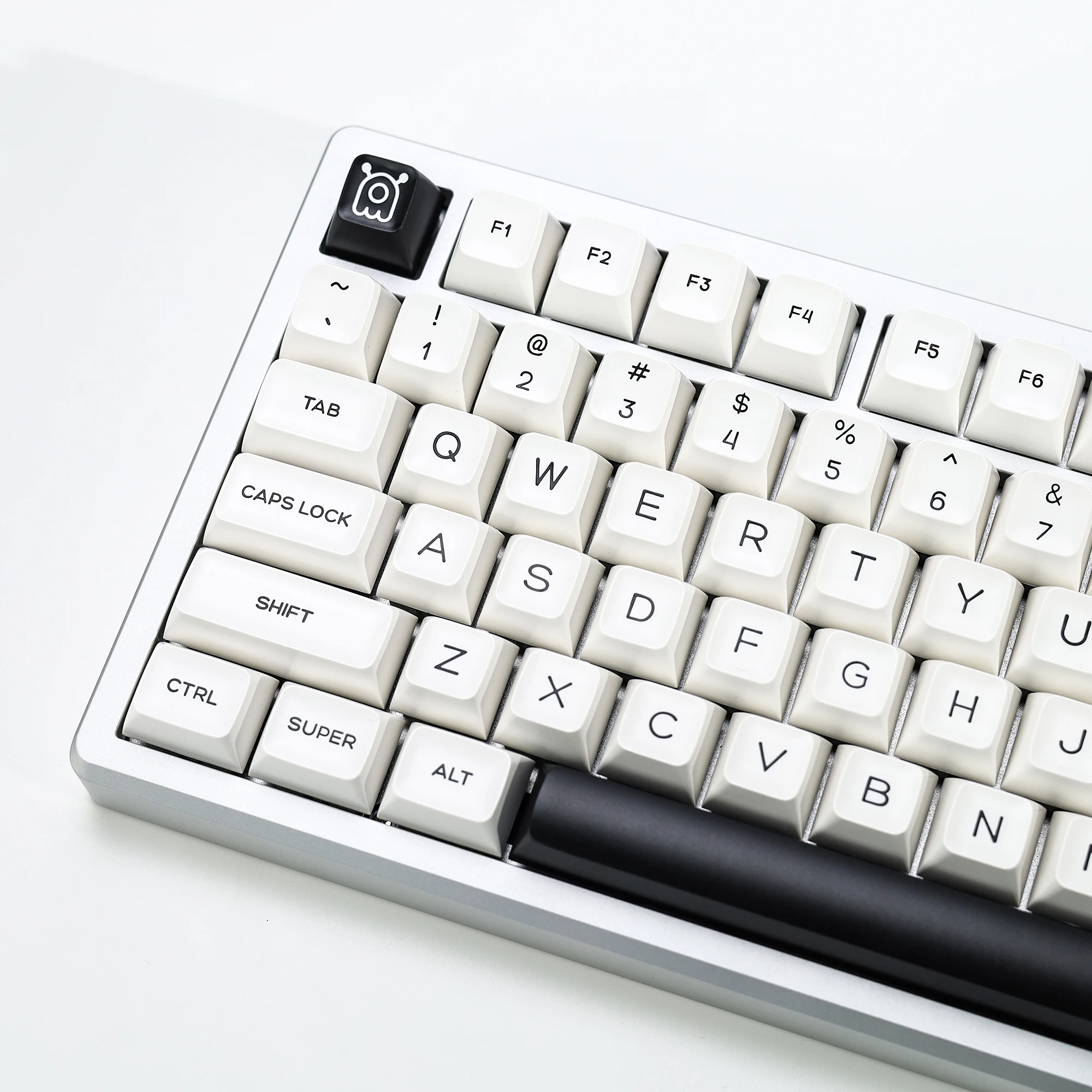 KBDiy 161 Keys GMK BOW Keycaps SA Profile Double Shot White Keycap PBT Custom ISO for Mechanical Keyboard for MX Switches 60 75%