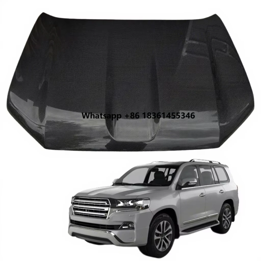 For New   -prado LC150 Lightweight Modified Open Hole Carbon Fiber Hood 2018-2023 Wholesale LC150 Carbon Fiber Hood
