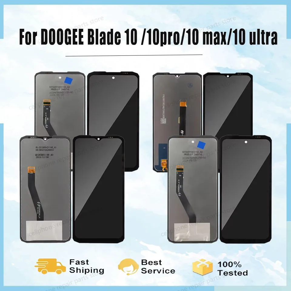 

Original LCD For DOOGEE Blade 20Fire 6 Power Blade GT Ultra 5G Blade 10 Max Blade 10 Ultra Blade 10 Pro Blade 10 Max LCD Display