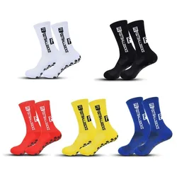 3Pairs/Lot FS Football Socks New Style Round Silicone Suction Cup Grip Anti Slip Soccer Socks Sports Men Baseball Rugby Socks