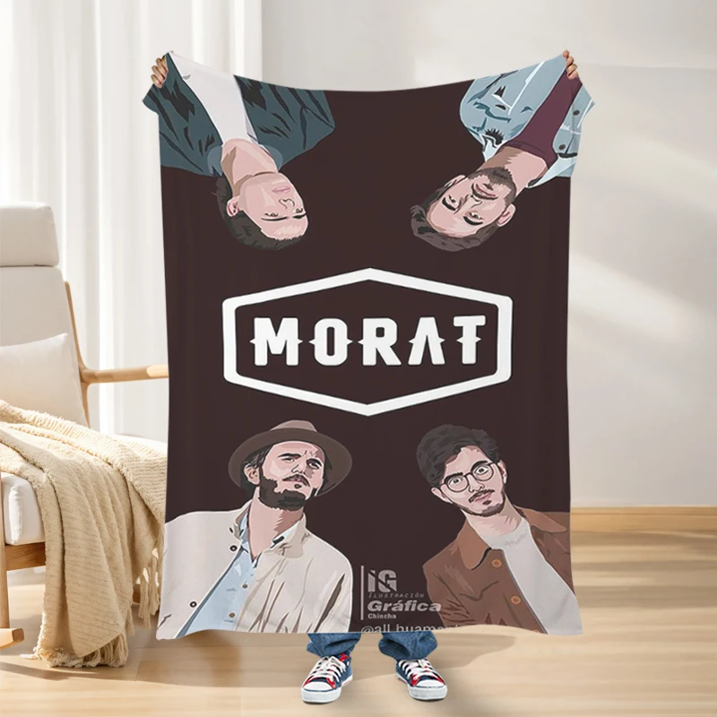 Digital Print Morat Flannel Blanket Sofa Microfiber Bedding King Size Knee Bed Fleece Nap Warm Winter Fluffy Soft Blankets