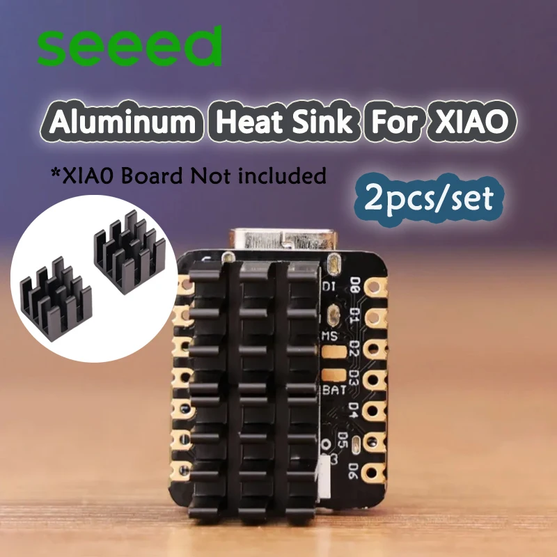 

Алюминиевый радиатор Seeed для серии XIAO — специализированный для XIAO ESP32S3/ESP32C3/ESP32C6/nRF52840/Sense/Plus (2 шт./компл.)