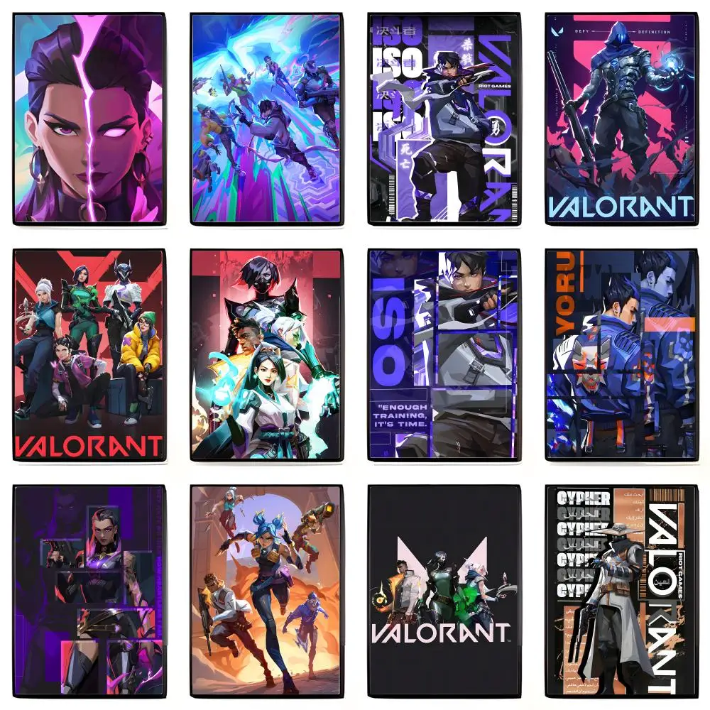 Tactical Competitive V-Valorant Poster Self-adhesive Art Waterproof Sticker Coffee House Dorm Room Wall Decor