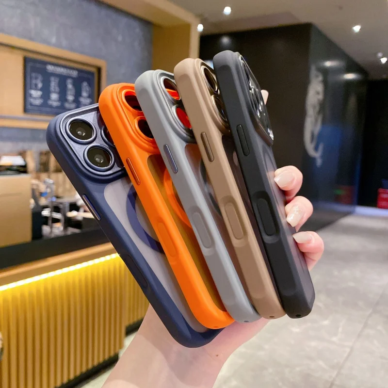 

Detachable lens suitable for iPhone 17 Promax matte skin magnetic phone case Apple 16 protective case