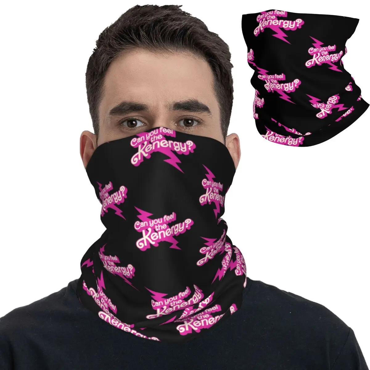 

Ryan Gosling Bandana Neck Cover Printed Can You Feel the Kenergy Balaclavas Magic Scarf Headband Unisex Adult Washable