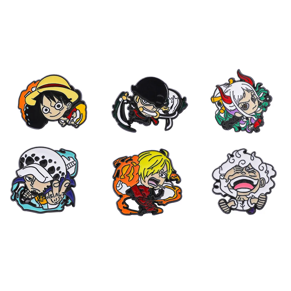 Anime Individuality Brooch Creative Character Enamel Pin Backpack Clothes Jewelry Metal Badges Accessories Gift