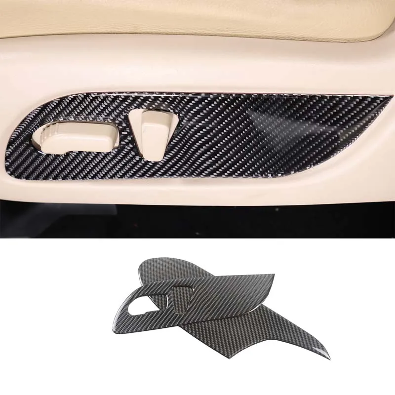 

For Nissan Pathfinder 2013-2018 Car Seat Adjustment Switch Decorative Panel Sticker Soft Carbon Fiber Interior Accessories LHD