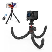 PULUZ Mini Octopus Flexible Tripod Holder with Remote Control for SLR Cameras/ Cellphone/ GoPro/ DJI/ Insta360