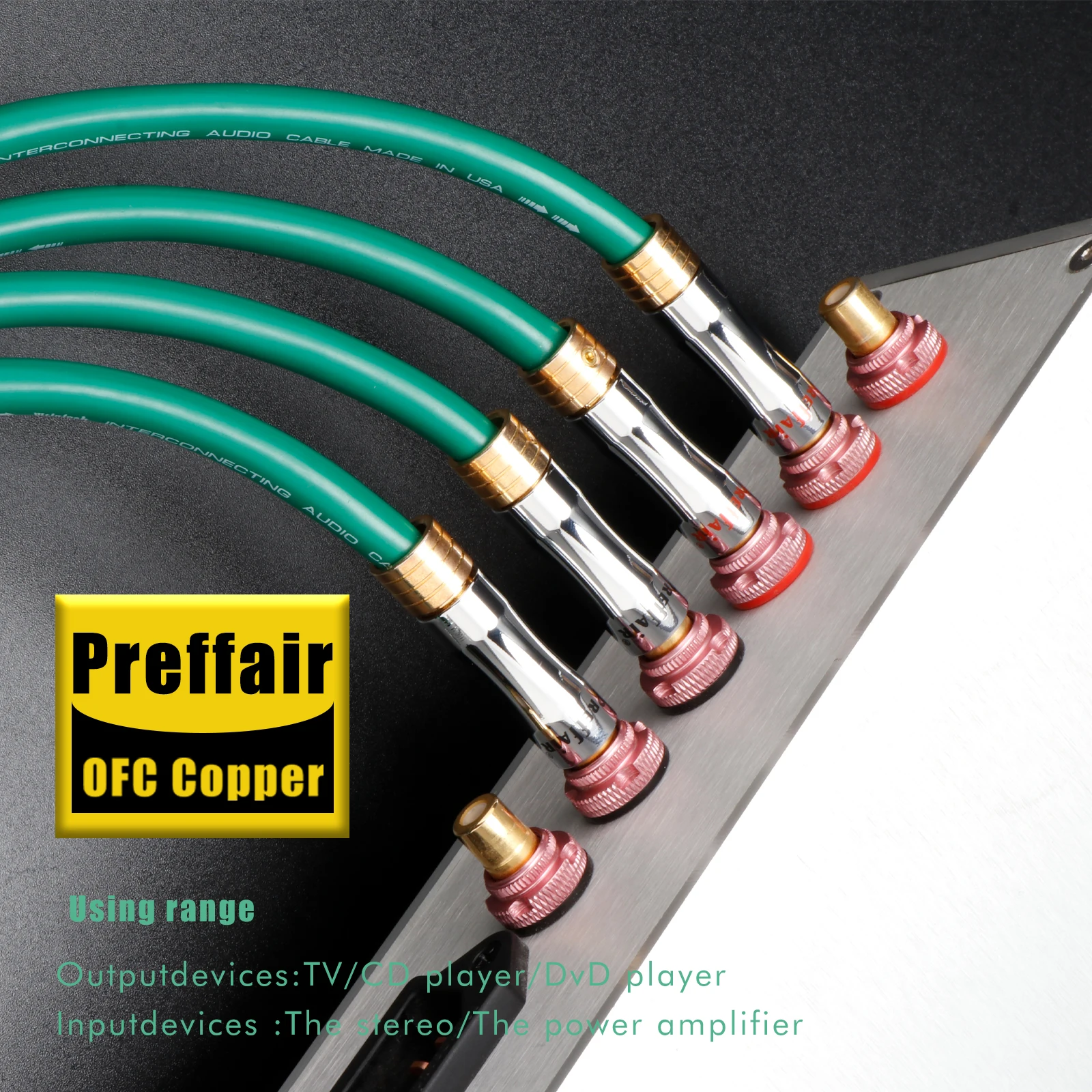 MCINTOSH 2328 4N 순수 구리 Hifi 은도금 2RCA HiFi 오디오 케이블 RCA-RCA 오디오 상호 연결 케이블 Audiophile