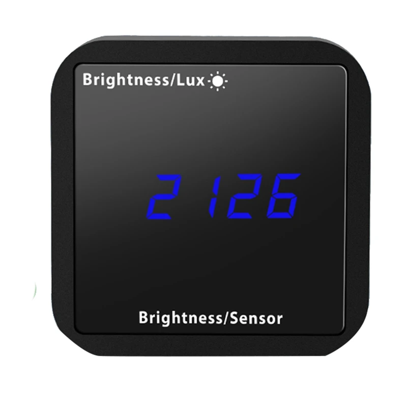 

Tuya WIFI Light Sensor Brightness Detector with Temperature Humidity Detection Display Smart Home Security Linkage