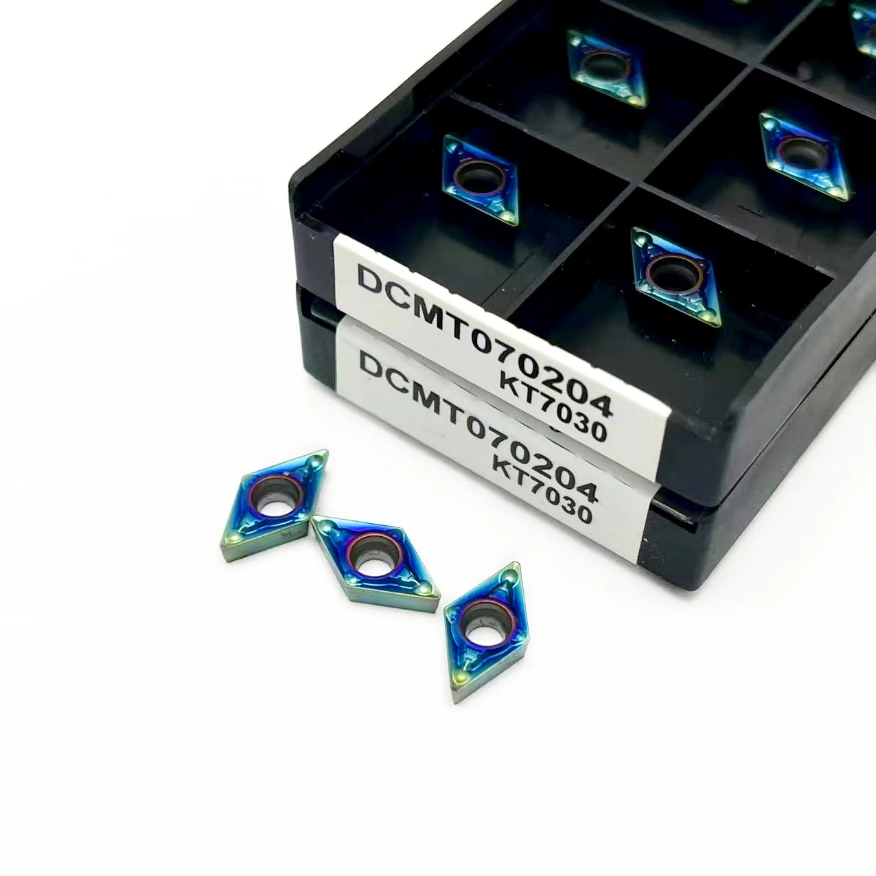 Nano-blue DCMT070204 KT7030 DCMT070208 inserti in metallo duro utensile per tornitura interna utensile per tornio da taglio con inserto per tornitura CNC di alta qualità