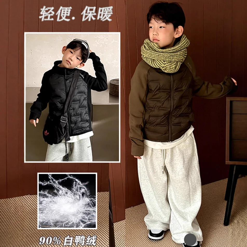 

Children Clothes Kids Lightweight Down Jackets 2025 Autumn and Winter Short Styles Boys and Girls Warm Simple Casual Down Coat