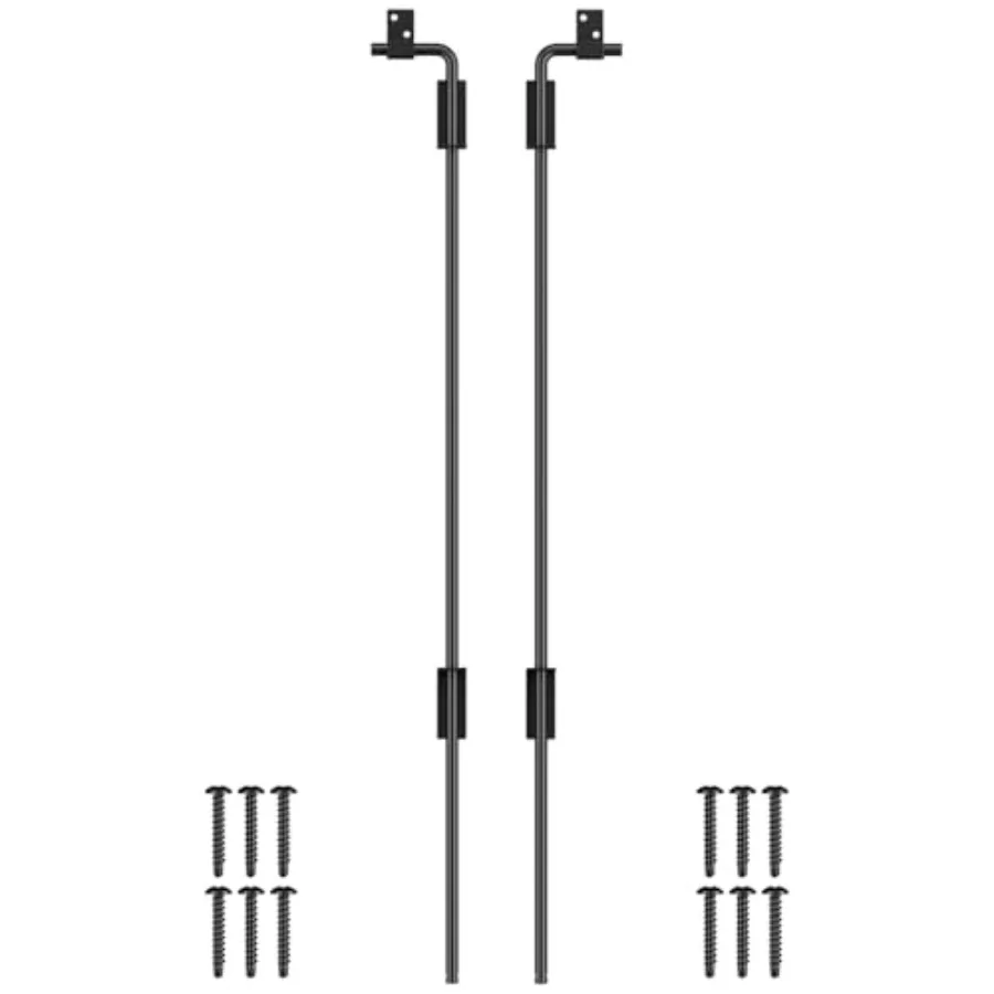

Cane Bolt Gate Drop Rod Heavy Duty Gate Hardware, Gate Ground Latch for Wood Metal Vyl Gates Doors Stopper for Gate Ground, Wro
