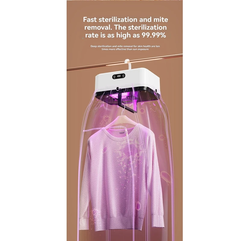 A84G-Foldable Travel Clothes Dryer-Compact Portable Design With PTC Heating, Cover& Manual Included