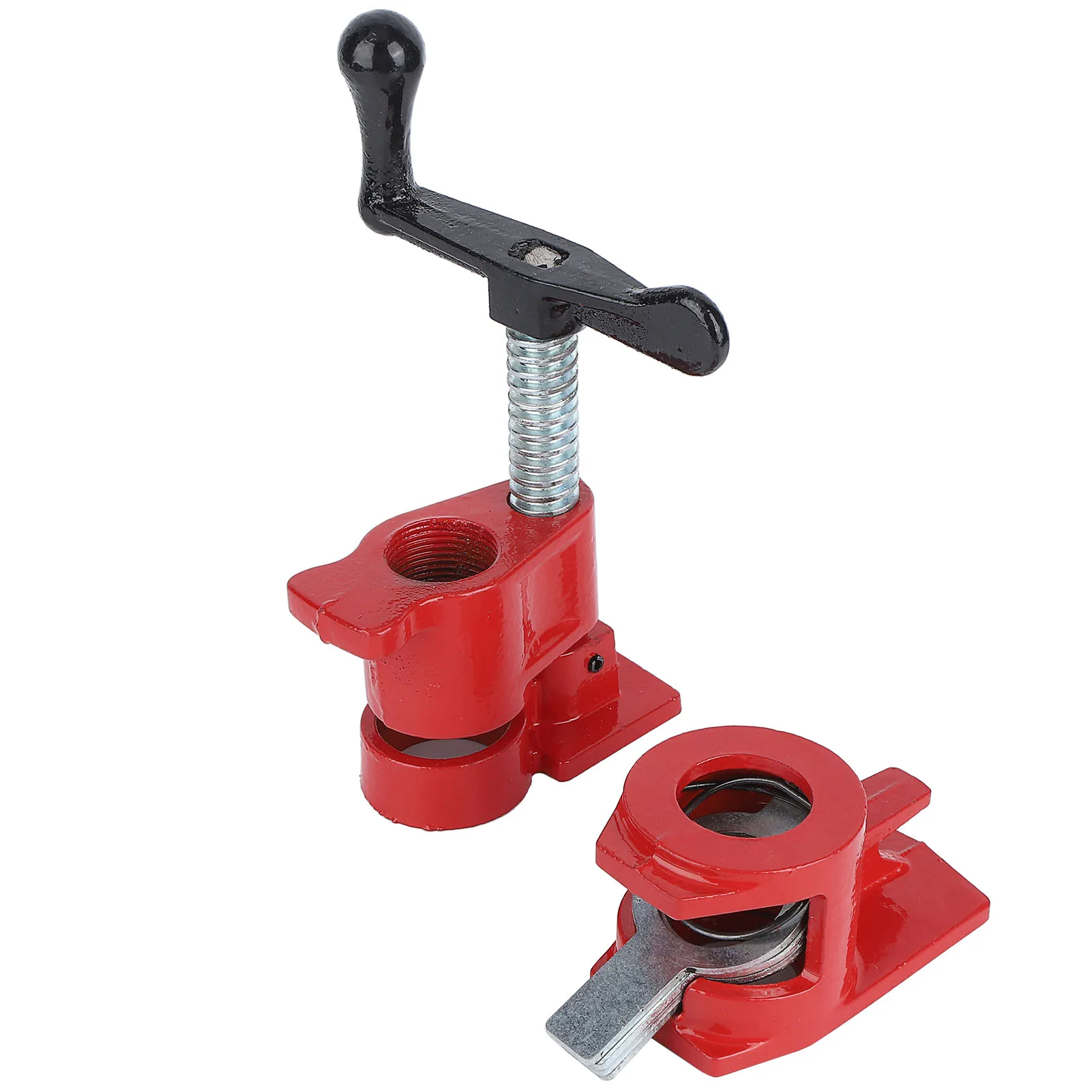 النجارة ملزمة النجارة مقاعد البدلاء 4 مجموعات 3/4 "الإفراج السريع الثقيلة قاعدة واسعة الحديد الخشب مشبك معدني مجموعة النجارة منضدة