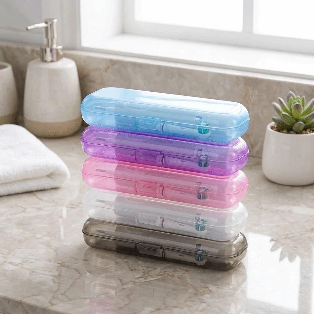 Plastic Electric Toothbrush Case Lightweight Moisture-proof Toothbrush Storage Box Dust-proof Toothbrush Protective Cover