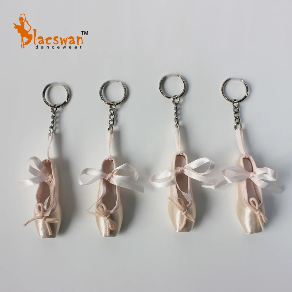 Themed Ballet Shoe Keychain Present for Teenage Girls Adult Ballet Lover Dancers Pointe Shoe Keyring Ballerina Recital Gifts