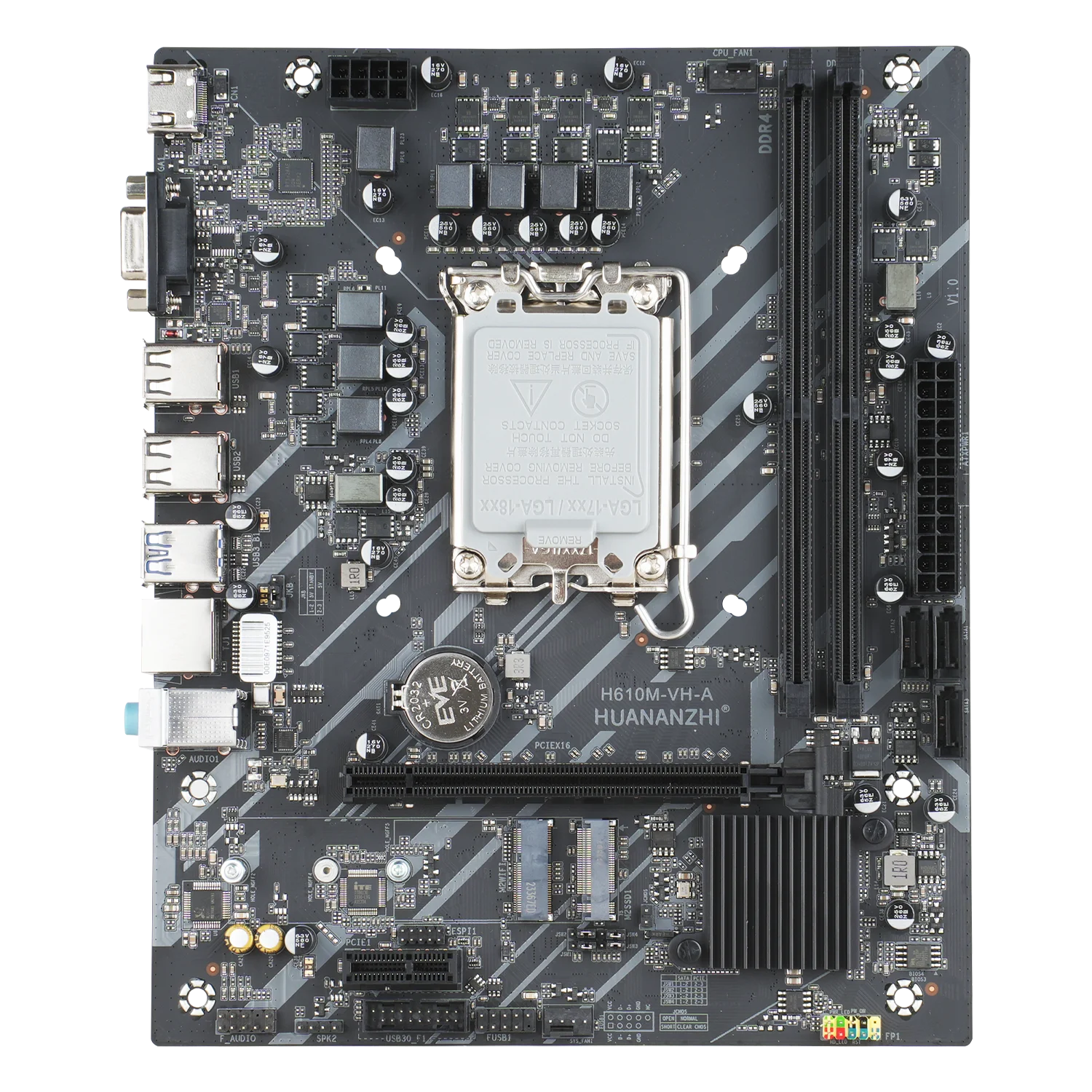 HUANANZHI H610M VH M ATX DDR4 Motherboard Support 12 13 Gen H610 Intel LGA 1700 CPU 12100F 12400F 12490F 12600F 12700F 13600F