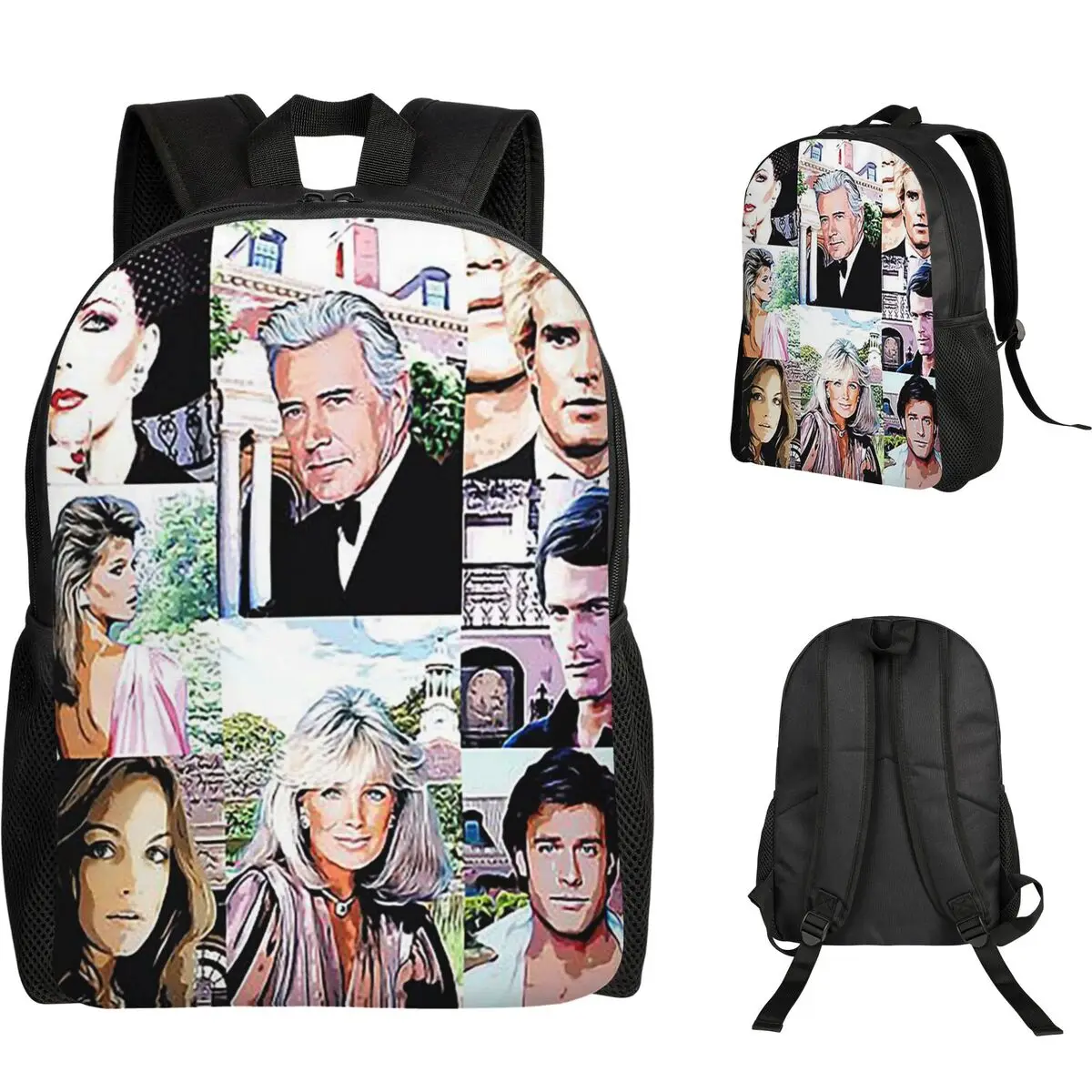 

Dynasty - The Carringtons Student Backpack School Bag Hiking Travel Daypack for Men Women Fashion Bookbag Shoulder Bags