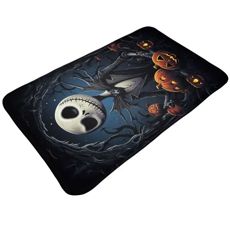 Custom Nightmare Before Christmas Doormat Mat Anti-Slip Jack Skellington Bathroom Kitchen Garage Rug Carpet 40*60cm