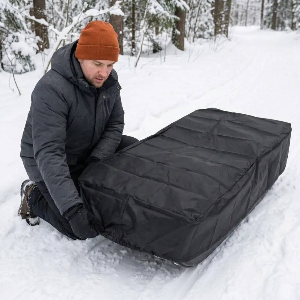 Waterproof Sled Cover Snowproof Lightweight Snowmobile Protective Cover Foldable Custom-fit Outdoor Sled Shield Sled Protection