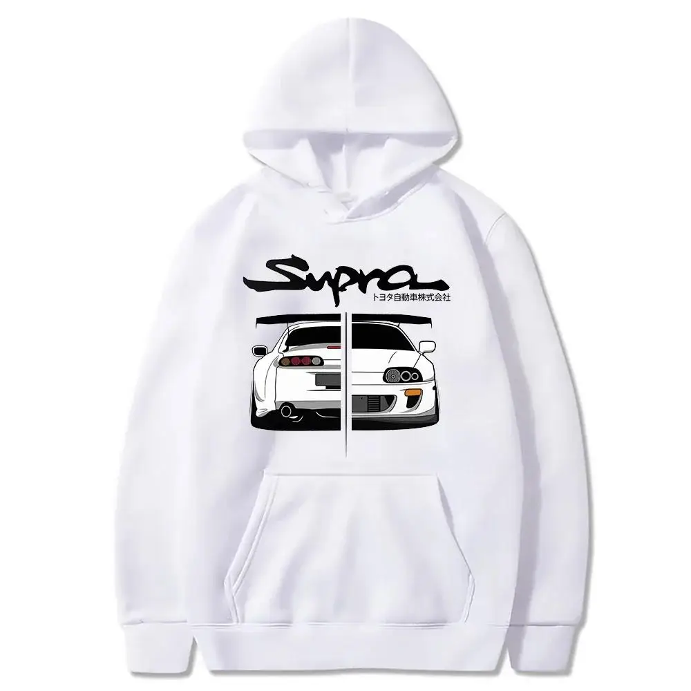 Initial D Supra Hoodies For Men And Women Manga Print Loose Casual Sweatshirt Long Sleeve Japanese Style Spring Autumn Cotton