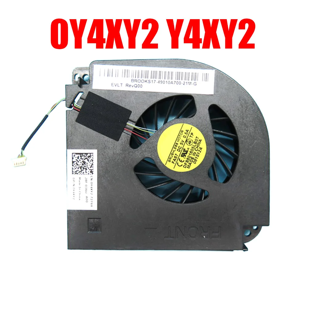 0Y4XY2 07JMFV مروحة وحدة المعالجة المركزية للكمبيوتر المحمول DELL للدقة M6600 DFS 601605 LB0T-FA67 DFS 521305 MH0T FA68 Y4XY2 7JMFV DC5V 0.5A جديد