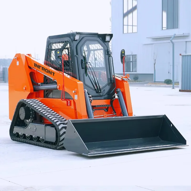 Chinese Track Crawler Skid Steer Loader Track Loaders with Snow Thrower