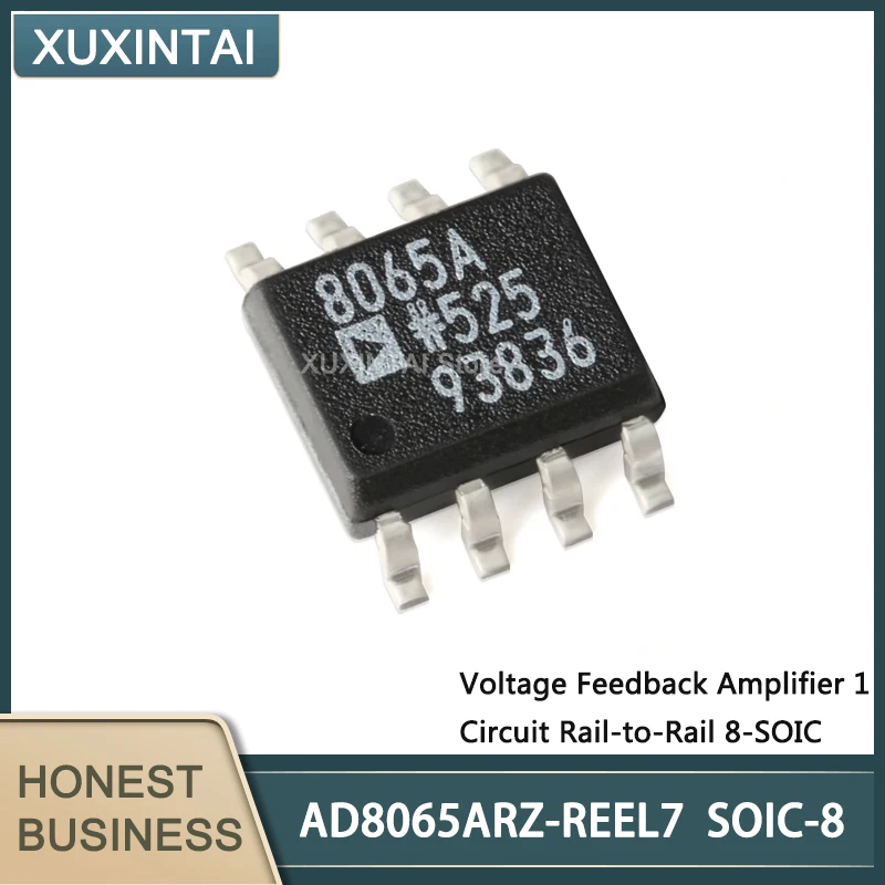 5Pcs/Lot  New Original  AD8065ARZ-REEL7 AD8065ARZ SOIC-8  Voltage Feedback Amplifier 1 Circuit Rail-to-Rail