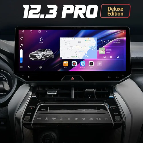 12.3インチトヨタハリアーvenzaは2021-2022車のマルチメディアビデオプレーヤーgpsナビゲーションラジオアンドロイド12 8コア8 + 128グラムcarplay