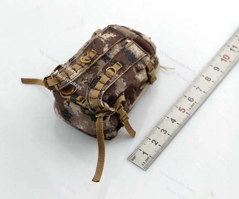 3 Colors 1/6 Man Soldier Mini Marching Backpack Desert Highland Star Sky Scene Accessory Bag Model Toys For 12" Action  Figure
