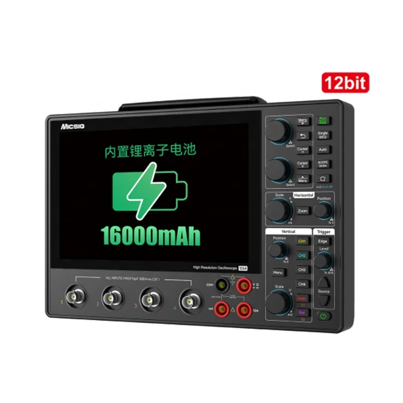 

MHO14-200 12bit Portable Oscilloscope USB Type-C PD Multi-Monitor Output