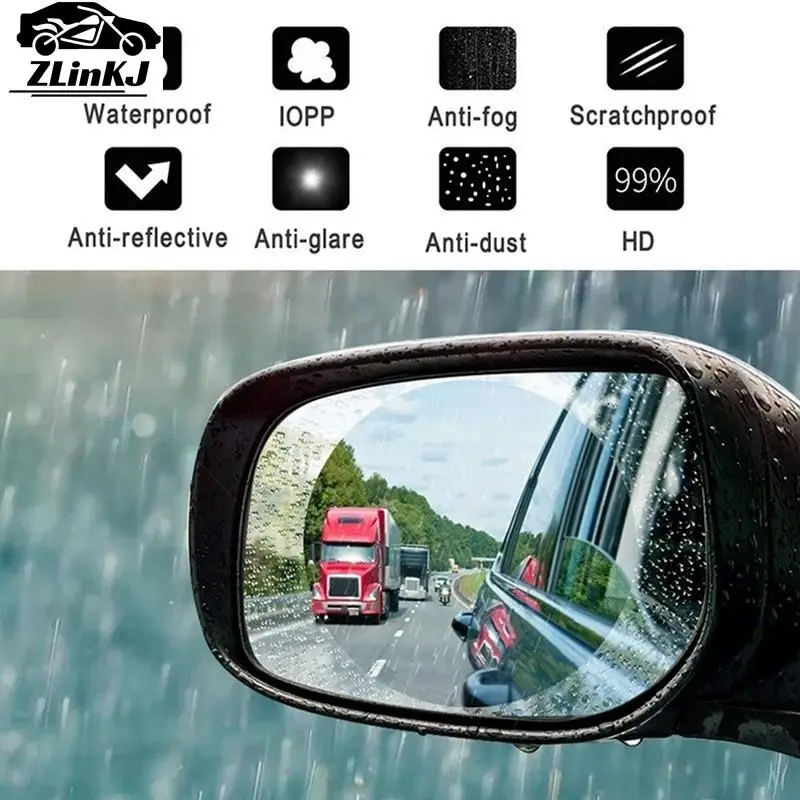 30cmx100cm Car Side Window Rearview Rain Film Anti-Fog Rain-proof Home Window Bathroom Mirror Waterproof Sticker Films