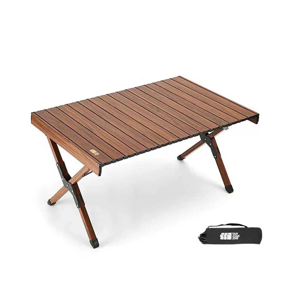 

Folding Camping Table Outdoor Portable Table with Easy Carrying Bag Aluminum Roll-up Table for Camp Beach Backyard BBQ Party