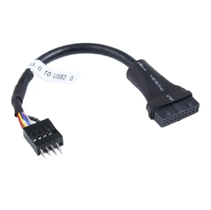 Новинка 15 см USB 3.0 20-контактный корпус штекер на материнскую плату USB 3.0 9-контактный гнездовой Кабель-адаптер для настольного компьютера ПК материнская плата