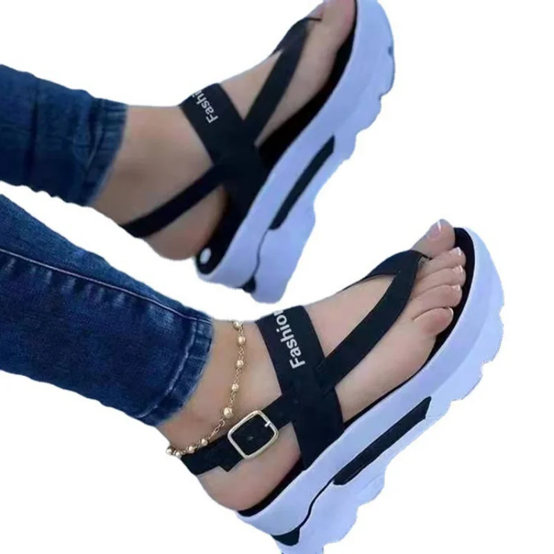 Women Sandals 2023 New Platform Sandals For Summer Wedges Shoes Women Platform Heels Sandalias Mujer Luxury Summer Flip Flops