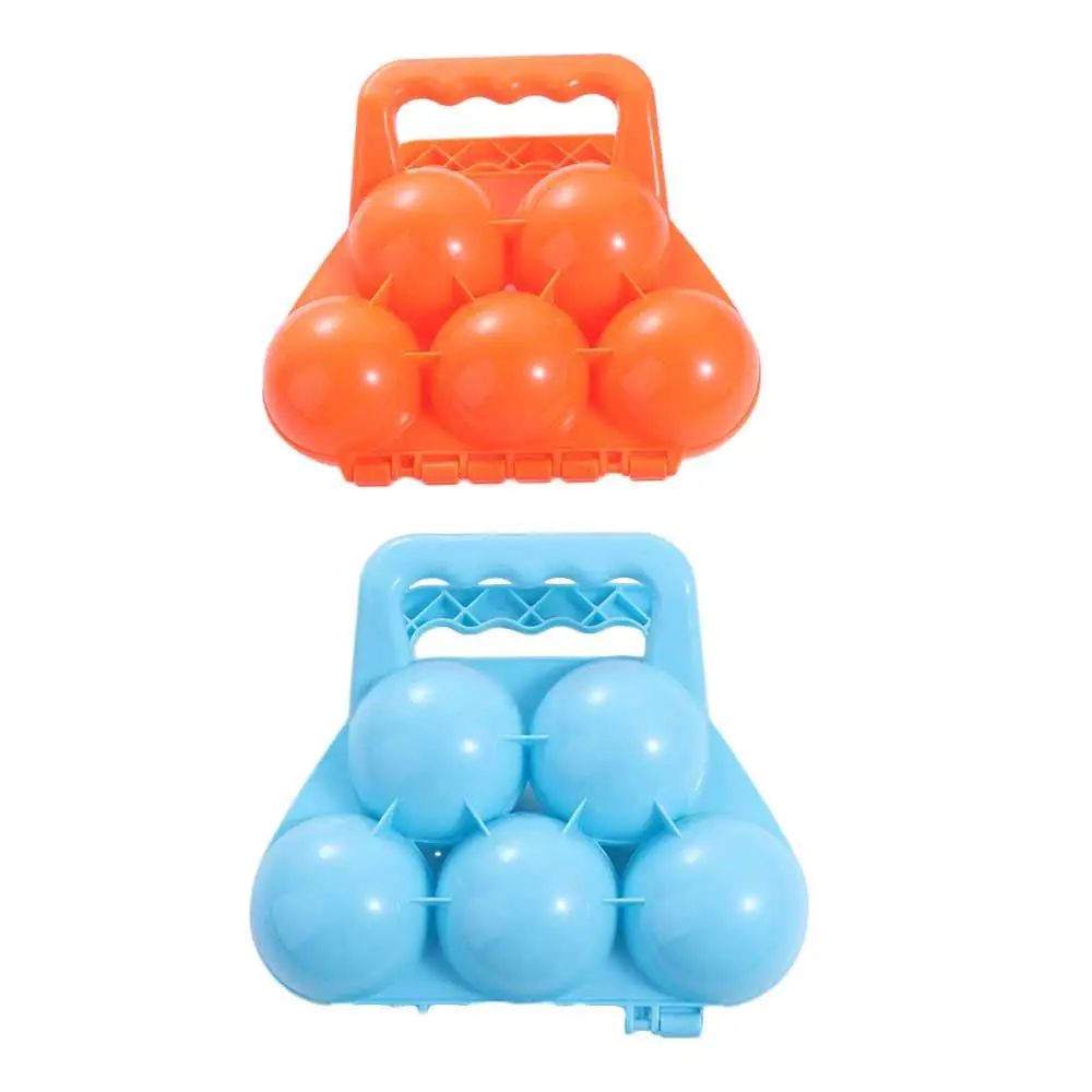 Kunststoff Schneeball Maker Clip Anti-Rutsch-Griff Verschleiß feste Schneeball Form Werkzeug sicher Doppel ball Winter Kampf Clip Spielzeug