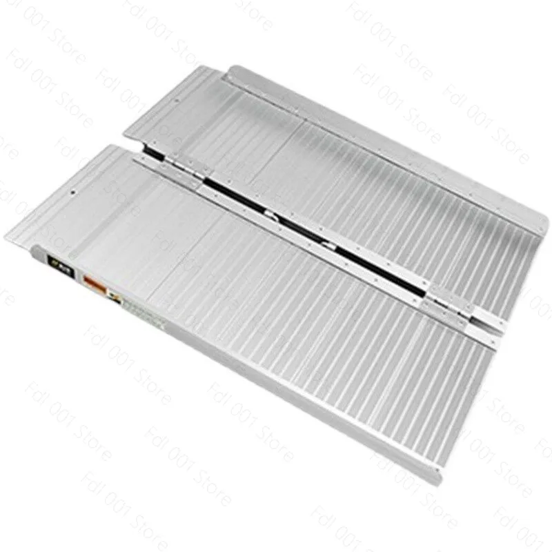 Aluminum Alloy Portable Barrier Free Ramp, Mobile Folding Staircase, Step Over Ramp Board