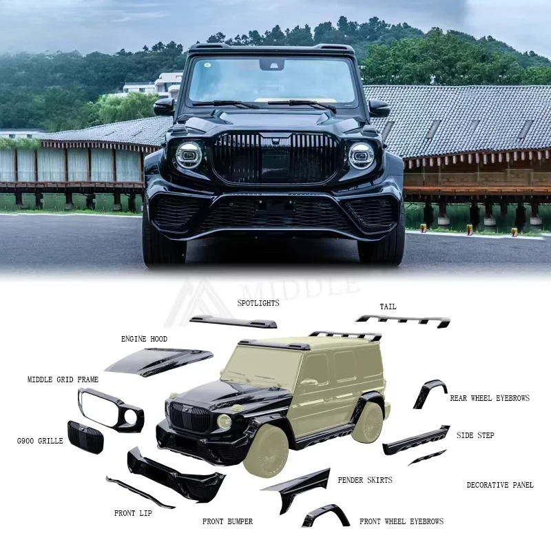 New Carbon Fiber Body Kit for Benz W464 G900 Upgrade to AMG Style Other Car Body Parts Like Car Bumpers and Grills