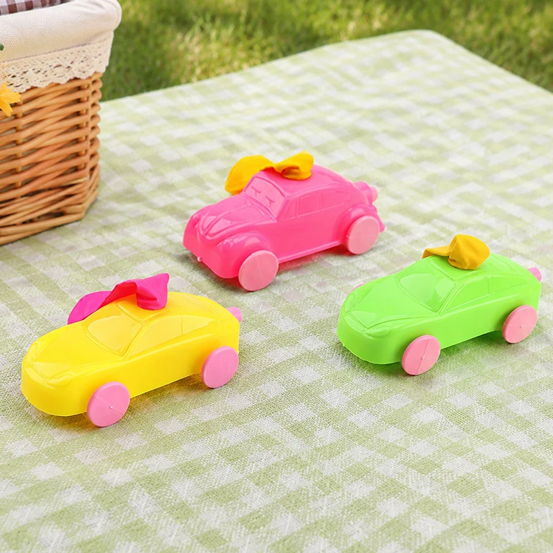 5/10PCS Assorted Colors Balloon Propelled Car Recoil Cars Kit Fun Physics Demo for Teachers Students Team Class Game Rewards ZYF view 3