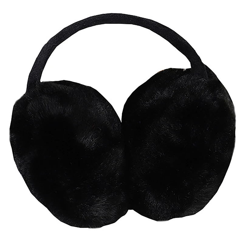 Portable Folding Plush Ear Warmer, Earmuffs macios, monocromático, Earflap, ao ar livre, proteção fria, quente, inverno, moda