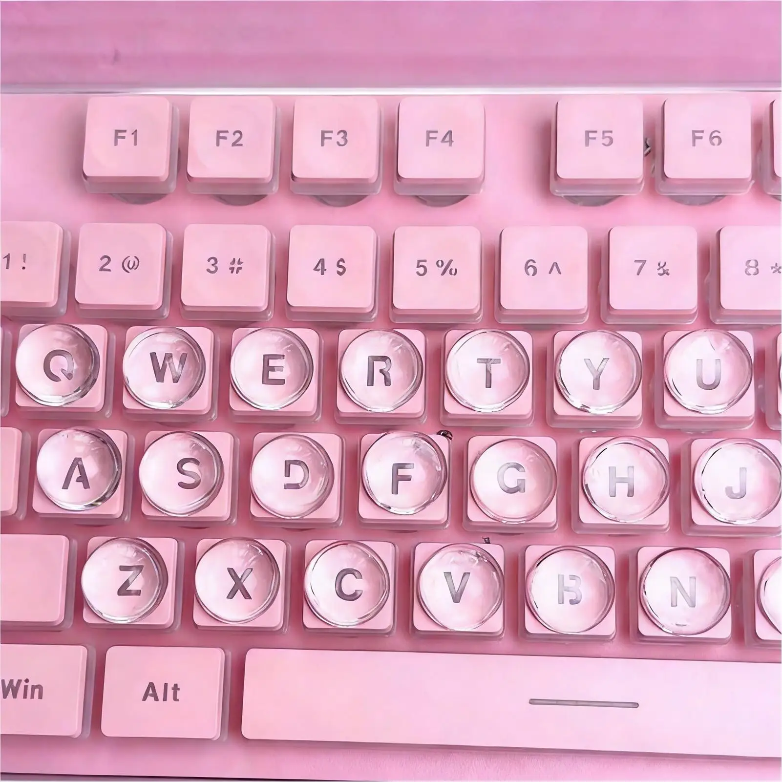 

Raised Keyboard Stickers for Laptops, 3D Clear Key Covers Designed for Long Nails & Typing Accuracy Office Accessories for Women