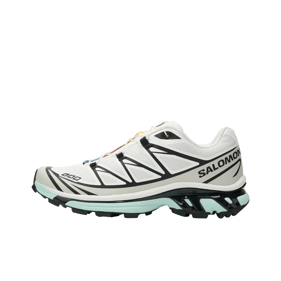 SALOMON XT 6 Running Shoes Unisex Low Top White Gray Ice Blue CML_L49257800