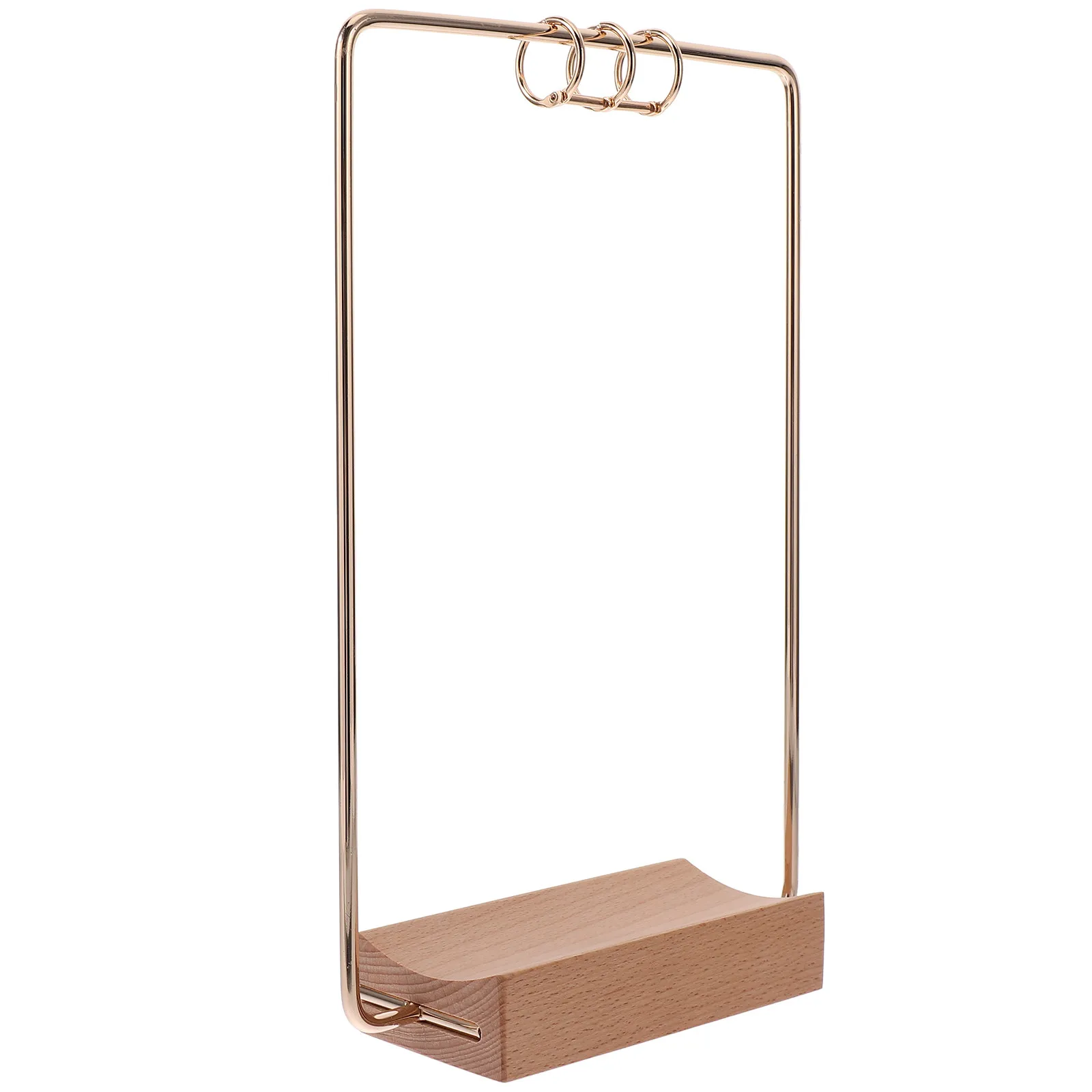 

1Set Metal Flip Calendar Stand Desk Holder Sturdy Iron Calendar Rack for Desktop Display Office Home Desk Organizer