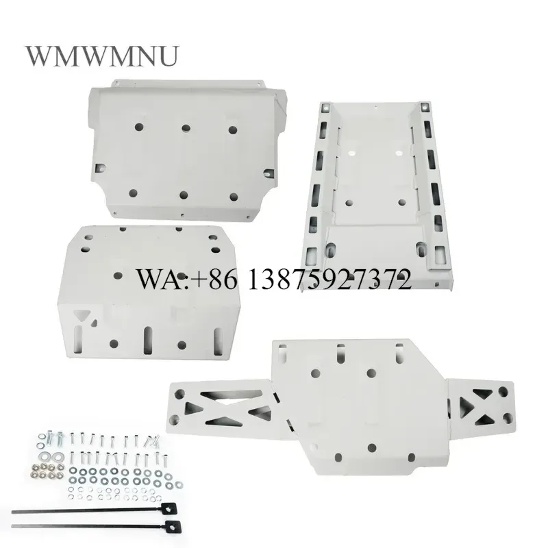 Wmwmnu 4mm Steel Skid Plate for GWM Aosu Silver Durable High Quality Simple Design Safety Protection 12 Months Warranty