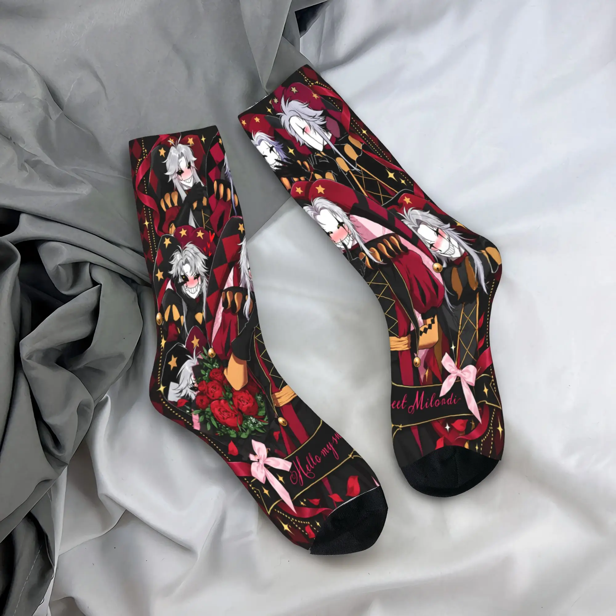 Freak Circus Group Portrait Socks  Design Stockings Non-Slip Men Socks Soft Breathable Autumn Modern Running Sports Socks