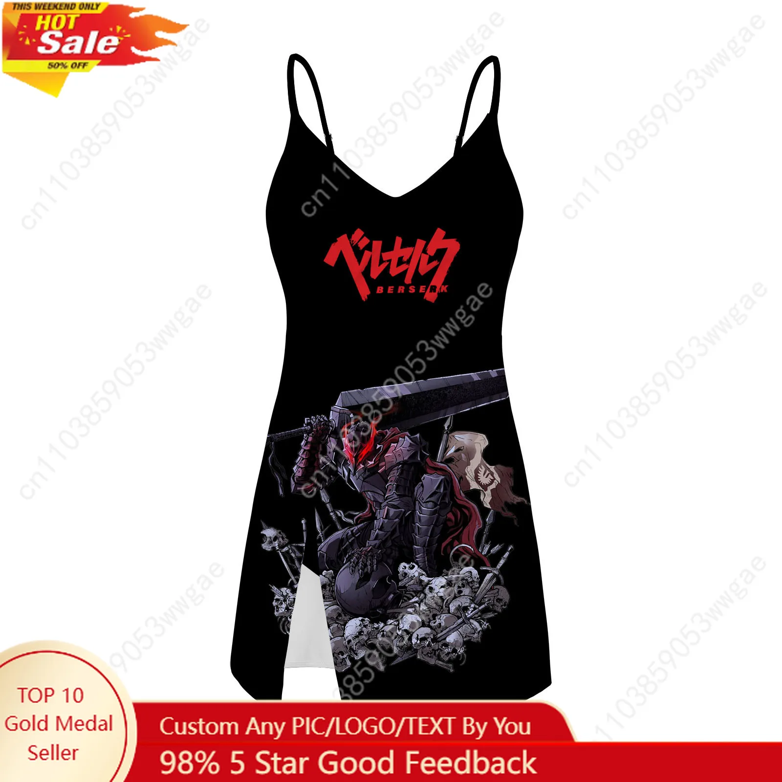Berserk Sling Dress Swimsuit Womens Bathing Suits Personalized Fashion Swimwear Pool Party Beach Bikini Custom Made Beachwear