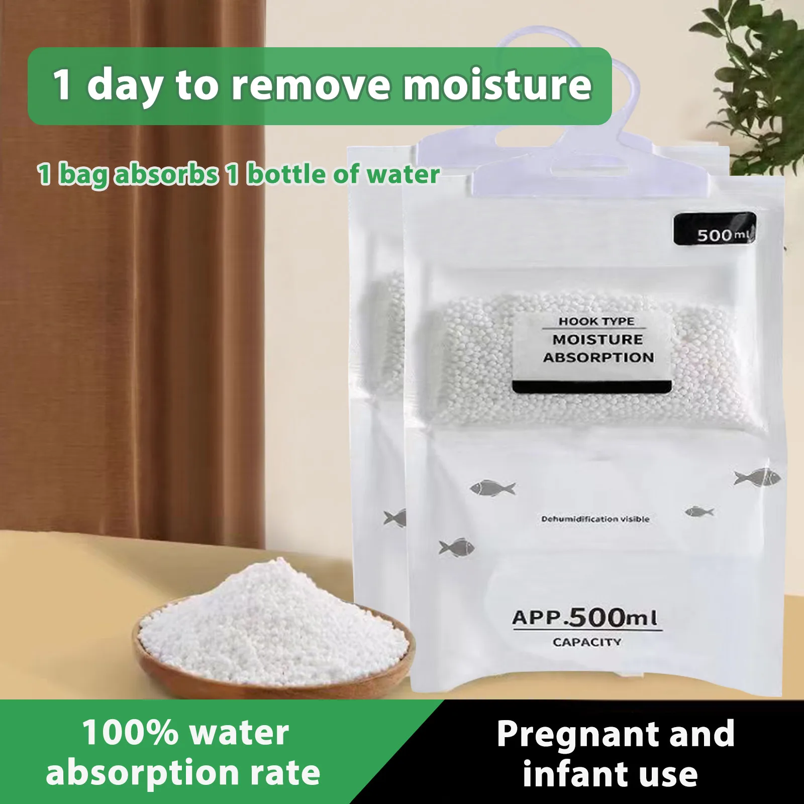 Wardrobe dehumidifier bag Dehumidification Bag Desiccant Dehumidifier Moisture Proof Agent Empty Bag Moisture Absorption