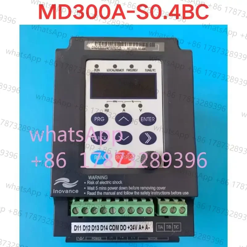 

Used Inovance MD300A-S0.4BC Frequency converters 0.4KW Functional test OK
